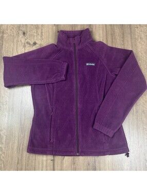 Columbia Benton Springs Full-Zip Women's Purple Fleece Jacket (Size: Medium)